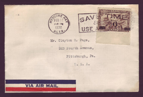 CA5030 Canada Air Mail Cover to U.S.A. - 1932