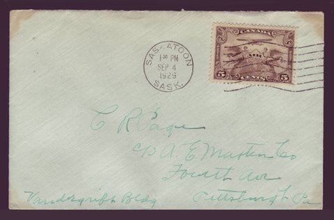 CA5031 Canada Air Mail Cover to U.S.A. - 1929