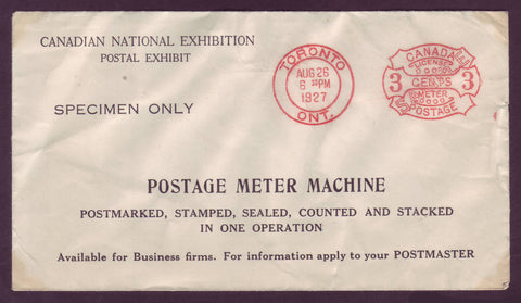CA5032  Postage Meter Machine  ''Specimen Only'' - 1927