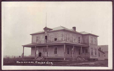 Presbytère, Racine Que. Real Photo card c.a. 1910.