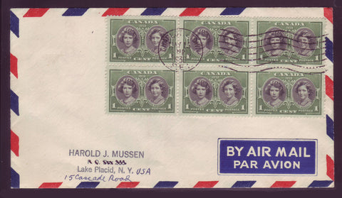 Portraits of elozabeth and margaret on 1939 First Day Cover