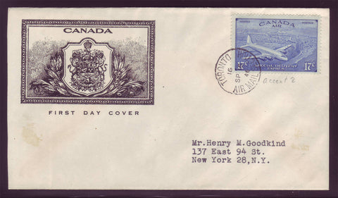 BAFDC# CE3, 17¢ Air Mail / Special Delivery to USA 1946