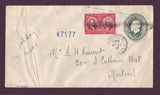BAFDC # 148, 20¢ Baldwin and Lafontaine on 2¢ Postal Stationery Envelope - 1927