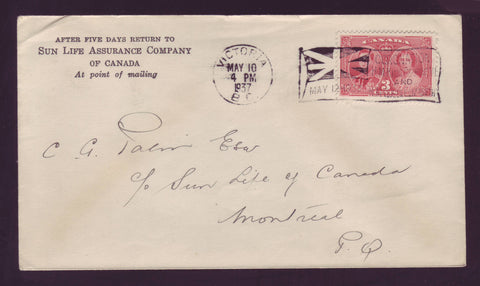 BAFDC # 237, 3¢ George VI Coronation Issue - 1937