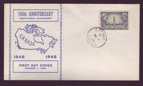 BAFDC # 277 Responsible Government, First Day Cover - 1948