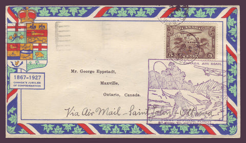 CAFF010 Canada Eppstadt FFC,  St. John to Ottawa - 1929