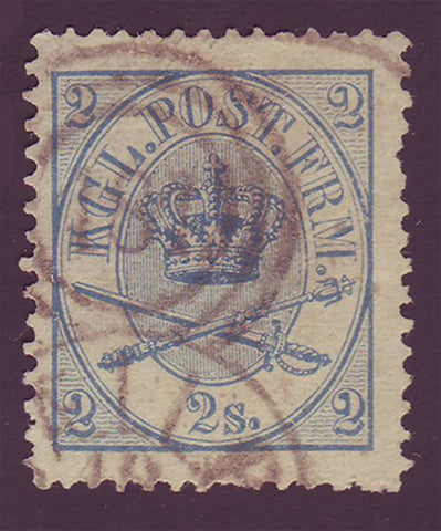 DE00115 Denmark Scott # 11 VF - 1865