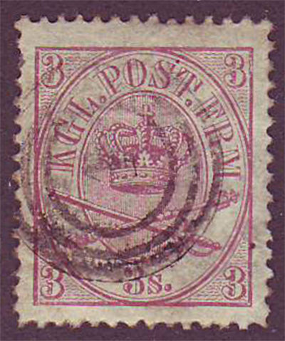 DE0012.15 Denmark Scott # 12 VF - 1865