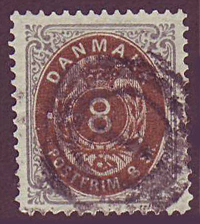 DE00195 Denmark Scott # 19 VF - 1871