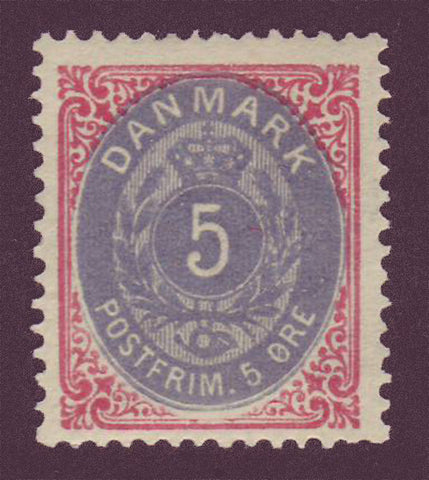 DE00272 Denmark Scott # 277 VF MH - 1875