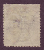 DE00275var Denmark Scott # 27 colour variety - grey ultramarine and carmine - 1879