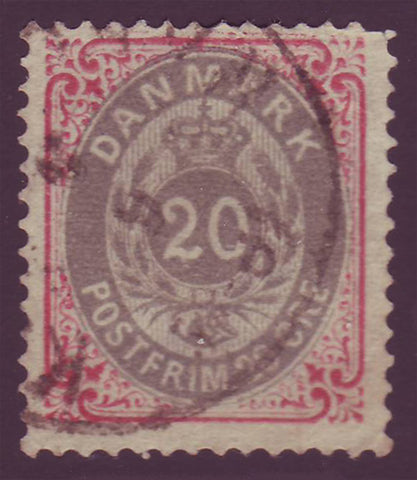 DE0031b5 Denmark Scott # 31b F Used - 1875