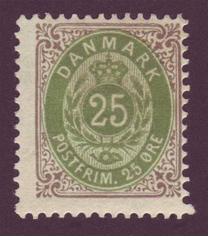 DE00322 Denmark Scott # 32 F Used - 1875