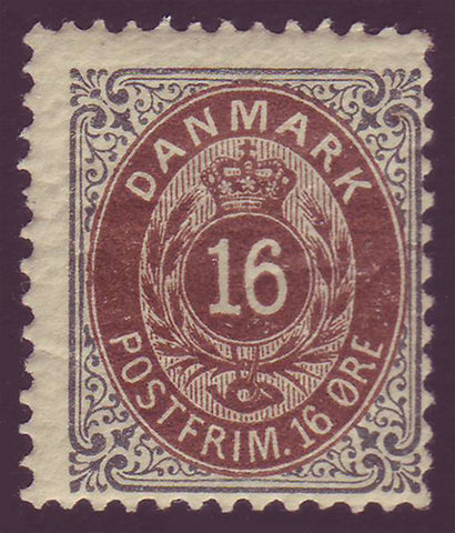 DE0047a2 Denmark Scott # 47a F MH 1895-1901