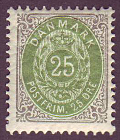 DE0050c1 Denmark Scott # 50c  MNH**.  1895-1901