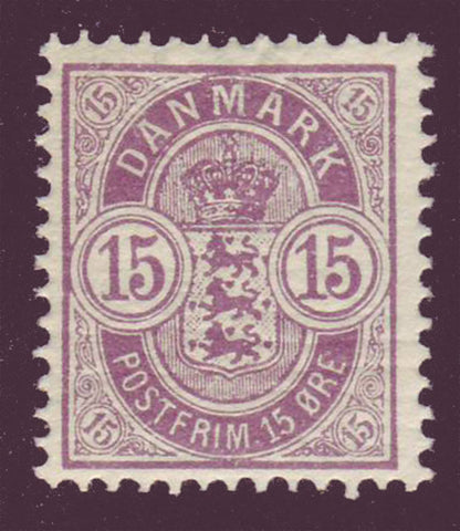 DE0054 Denmark Scott # 54 F-VF MNH** Coat of Arms 1902
