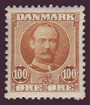 DE00782 Denmark Scott # 78 XF MH, Frederik VIII 1907