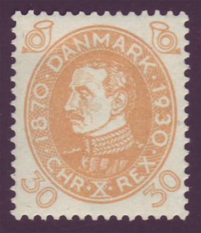 DE02172 Denmark Scott # 217 VF MH, Christian X series 1930