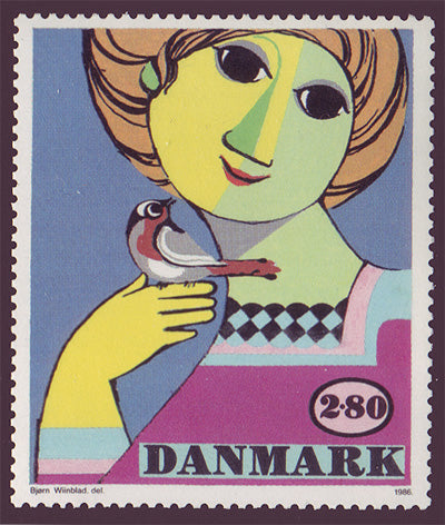 DE07891 Denmark Scott # 789 MNH, Art 1986