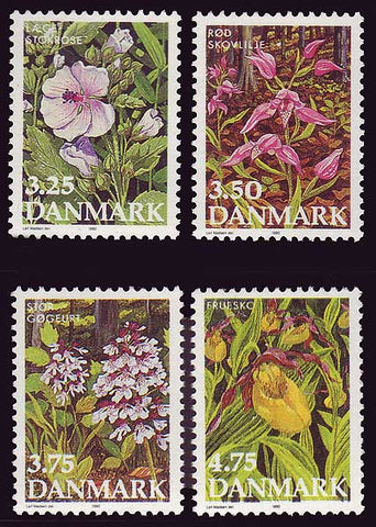 DE0920-231 Denmark Scott # 920-23 MNH, Endangered Plants 1990