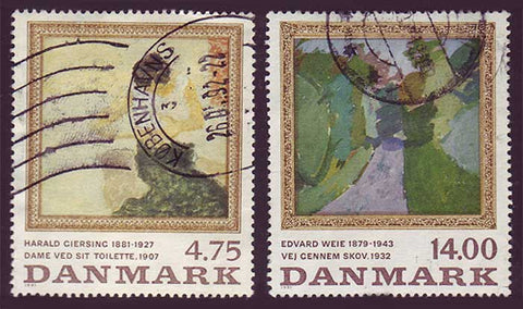 DE0951-525 Denmark Scott # 951-52  Used