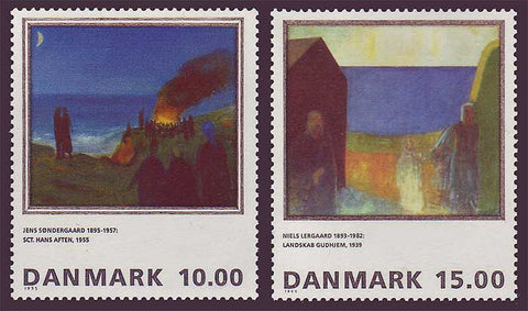DE1033-341 Denmark Scott # 1033-34, Art 1995