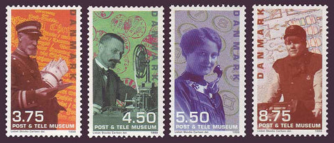 DE1092-951 Denmark Scott # 1092-95 MNH, New Postal Museum 1998