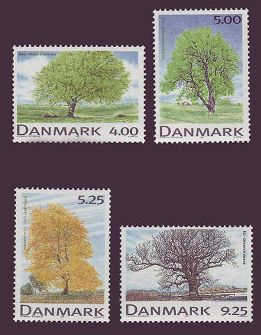 DE1144-471 Denmark Scott # 1144-47 MNH, Deciduous Trees 1999