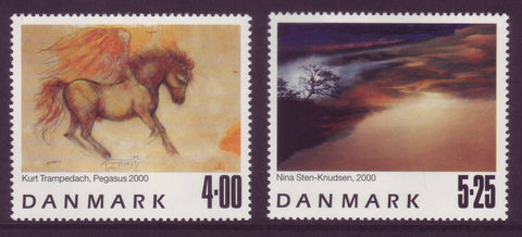 DE1190-91 Denmark # 1190-91 MNH, Contemporary Art - 2000