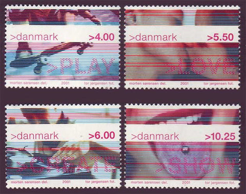 DE1206-091 Denmark Scott # 1206-09  MNH, Youth Culture 2001