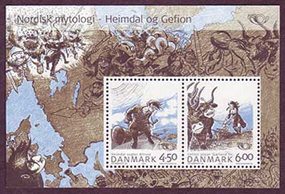DE1274a1 Denmark Scott # 1274a VF MNH, Nordic Mythology 2004