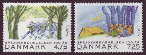 DE1384-851 Denmark Scott # 1384-85 MNH, Scouts - Europa 2007