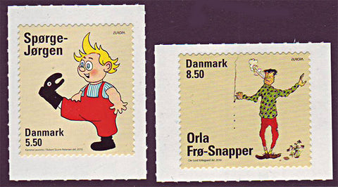 DE1482-831 Denmark Scott # 1482-83 MNH, Children's Books - Europa 2010