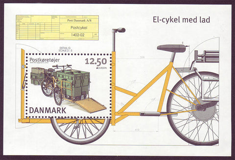 DE16371 Denmark Scott # 1637 MNH, Postal Cycle - Europa 2013