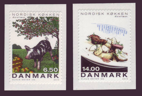 DE1667-681 Denmark Scott # 1667-68 MNH, Nordic Cuisine - 2014