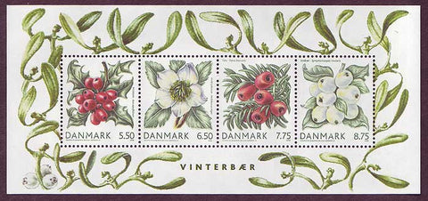 DE1421a Denmark Scott # 1421a MNH, Winter Berries and Flowers 2008