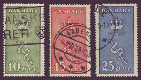 DEB03-051 Denmark Scott # B3-B5 Used