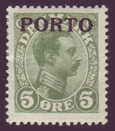 DEJ02 Denmark Scott # J2 MH, Postage Due 1921