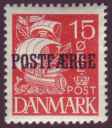DEQ12 Denmark Scott # Q12 VF MH,  Parcel Post 1927