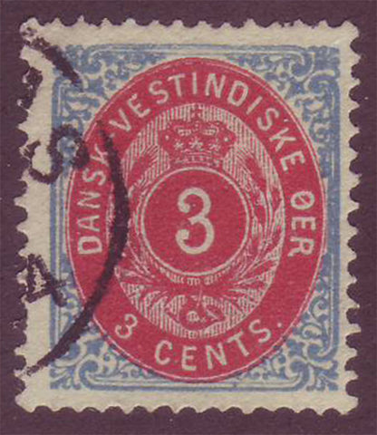 DWI06e Danish West Indies Scott # 6e VF used