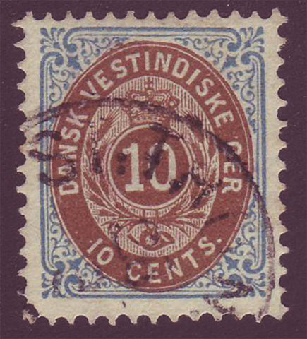 DWI195 Danish West Indies Scott # 19 (inverted frame)