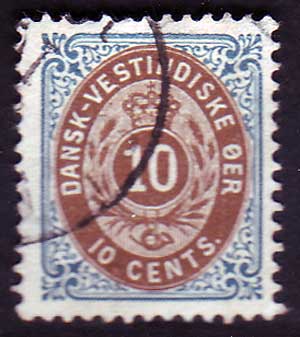 DWI205 Danish West Indies Scott # 20 (normal frame) 1901