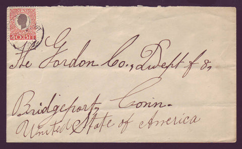 DWI5001A Danish West Indies Business Letter to USA - 1907