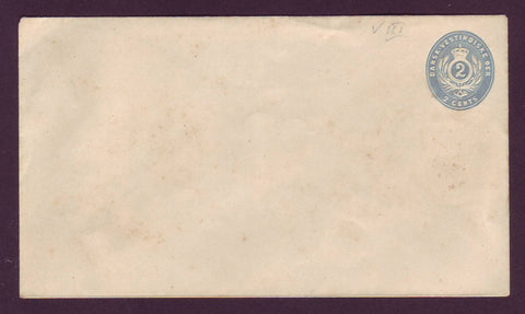 DWI5018 Danish West Indies Postal Stationery Envelope, VF Unused