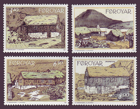 FA0243-461 Faroe Islands Scott # 243-46 VF MNH
