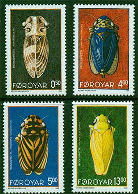 FA0276-791 Faroe Is. Scott # 276-79 MNH, Moths 1994