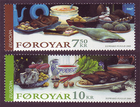 FA0456-57 Faroe Is. Scott # 456-57 MNH, Traditional Foods - Europa 2005
