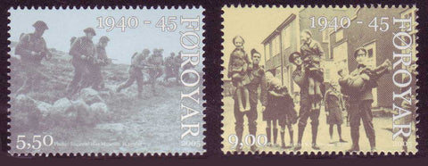 FA0463-64 Faroe Is. Scott # 463-64 MNH, Friendly Occupation 2005