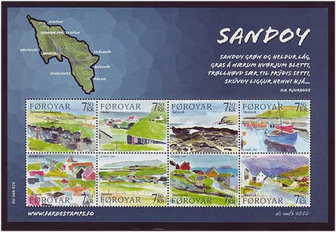 FA04771 Faroe Islands Scott # 477 VF MNH, Island of Sandoy 2006