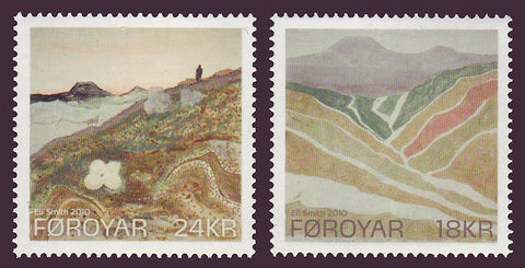 FA0534-35 Faroe Is.                   Scott # 534-35 MNH,        Faroese Colours 2010